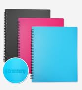CRANBURY Sheet Music Folder 8.5x11 - Dual Use Music Holder (Blue), Store Inside 24 Protective Sle...