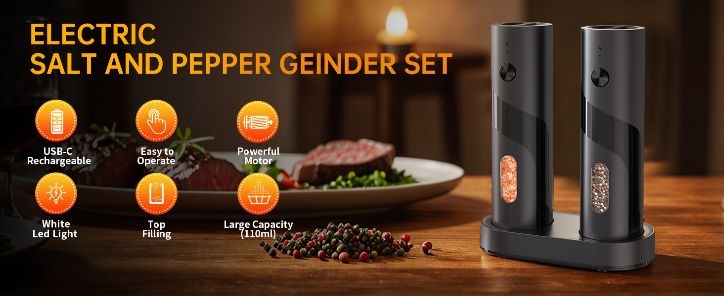salt and pepper grinder set