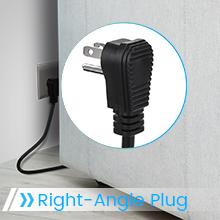 flat plug extension cord 10 ft