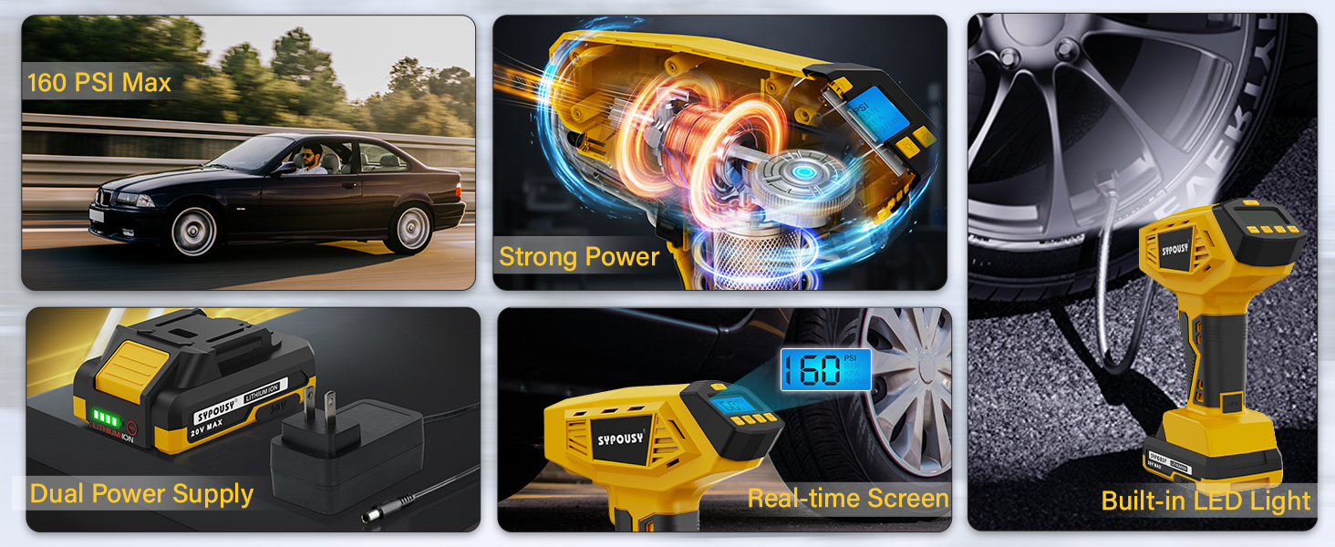 ire Inflator Portable Air Compressor