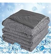 CHOSHOME Cooling Blanket for Hot Sleeper, Twin Size Cooling Comforter with Q-Max 0.45 Arc-Chill C...
