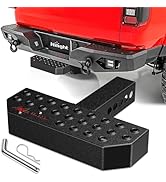 Nilight Folding Heavy Duty Tire Step for Truck SUV and RV, Non-Slip Steel Surface, Adjustable to ...