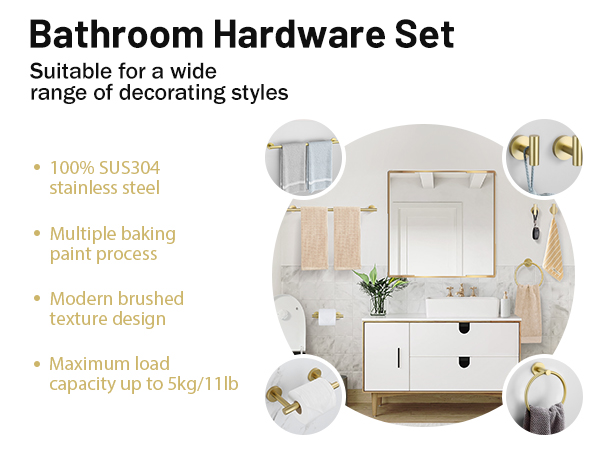bathroom hardware set