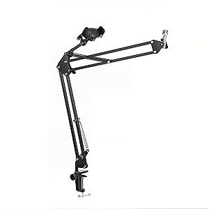 Heavy Duty Adjustable Gaming Microphone Mic Stand