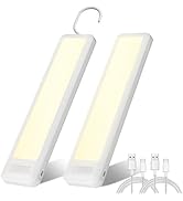 Dawnrise Under Cabinet Lights,7.8inch Motion Sensor Closet Light Indoor with Hook,Rechargeable Po...