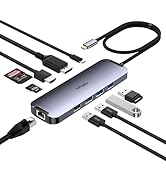 USB C Hub HDMI 4K60Hz, USB C Docking Station to DisplayPort, USB-C Thunderbolt 3 Hub Laptop Docki...