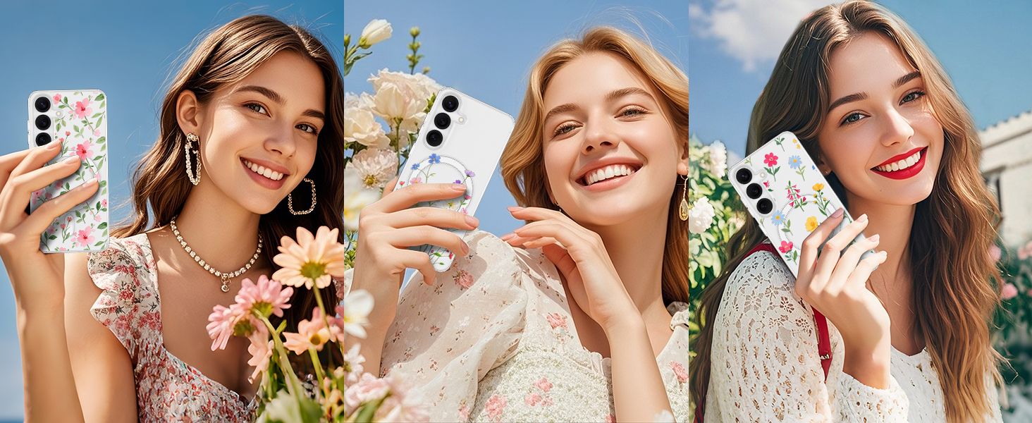 4(10)-gorgeous flower phone case for wireless charging