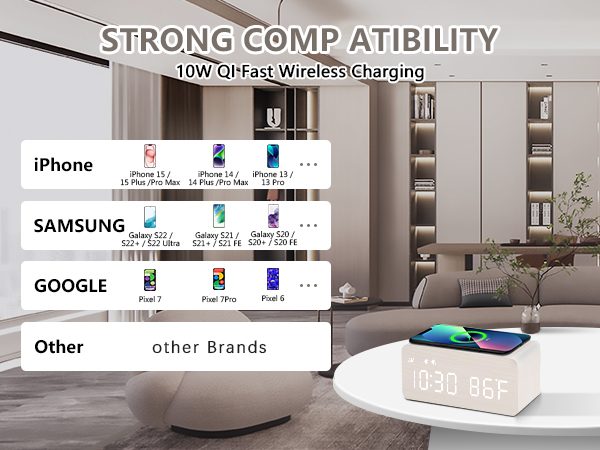 alarm clock charging station