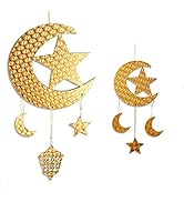 Krismax Ramadan Decorations for Home -2025-2 Pieces Ramadan Decorations Ramadan Hanging Ornaments...