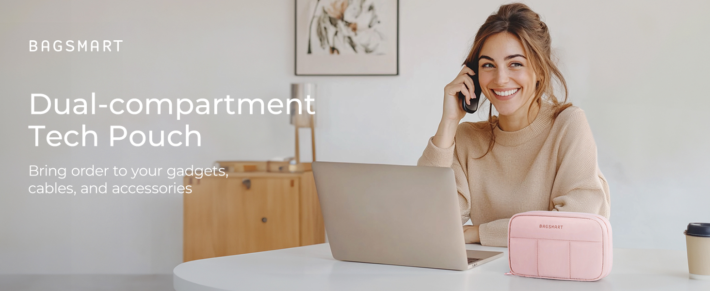 Dual-compartment Tech Pouch