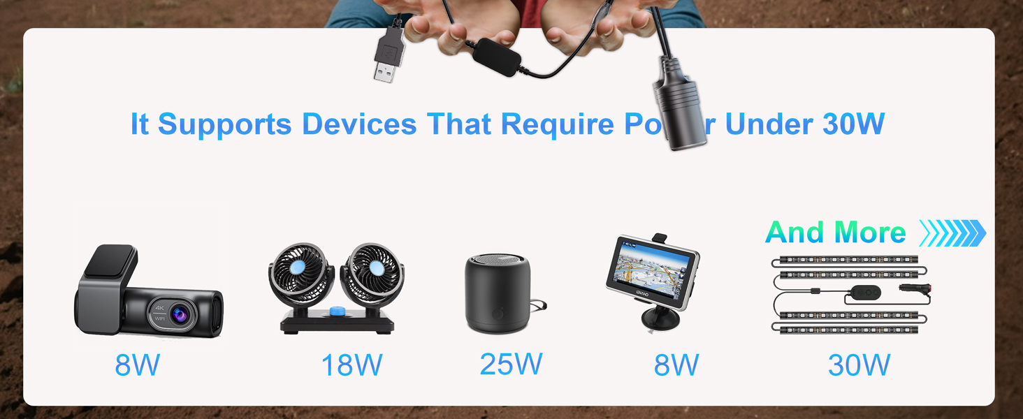 usb to 12v cigarette lighter 