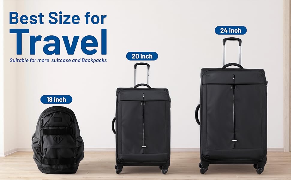 Vacuum storage bags for suitcases carry on luggage travel compression packing cubes