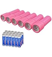 Hilngav 9-LED Mini Flashlight, Small Multicolor Flashlights with Lanyard, Batteries Included, for...