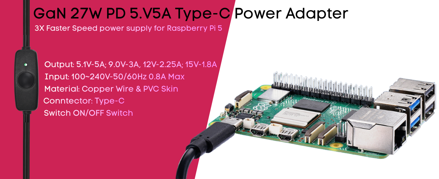 raspberry pi 5 power supply