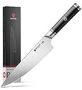 BRODARK Japanese Chef Knife,Professional Kitchen Knife in AUS-10 Steel, High-Class 8 Inch Chef's ...