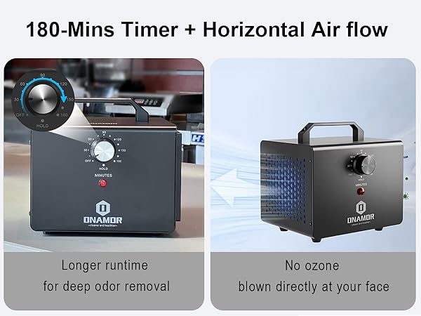 ozone generator with 180-min timer