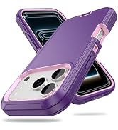 ACAGET for iPhone 17 Pro Case Rugged Heavy Duty Matte Protective Phone Cases with Port Anti Dust ...