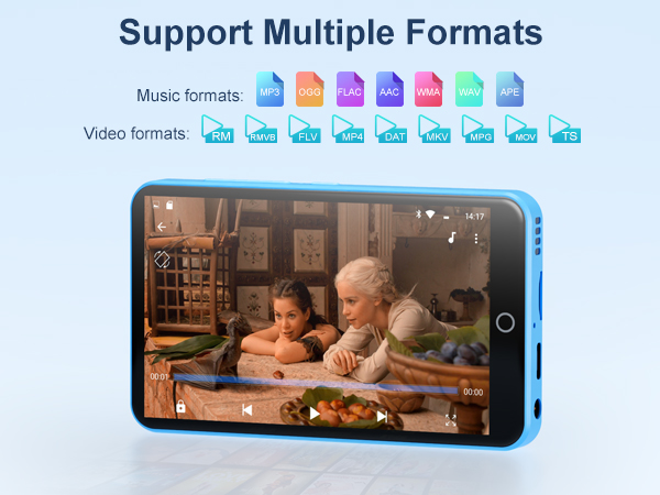 MP3 Player with Bluetooth and WiFi