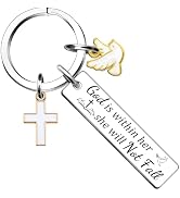 Bible Verse Keychain Christian Keychains for Women Baptism Gifts for Women Girl Confirmation Gift...