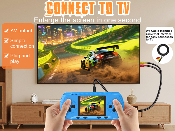 Handheld Game Console for Kids Adults- 258 Retro Video Games