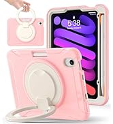 BATYUE Case for iPad mini 7 (A17 Pro) 2024/ Mini 6 8.3'' 2021,Full-Body Shockproof Protective Cas...