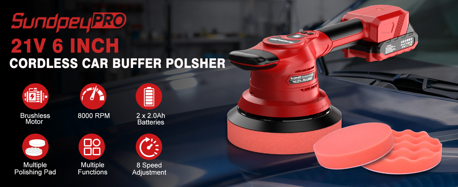 Cordless Car Buffer Polisher