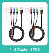 2Pack Multi Charging Cable for Apple Watch Charger USB Magnetic Wireless Charger Nylon Braided US...