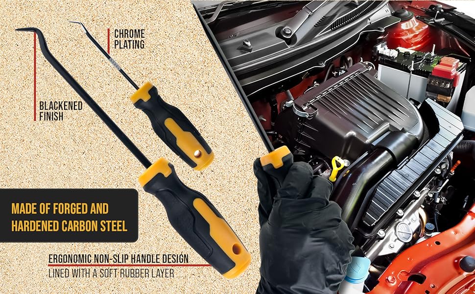 Dura-Gold 10-Piece Hook &amp;amp; Pick Set with Scraper &amp;amp; Magnetic Tool Kit for Auto &amp;amp; Electronics