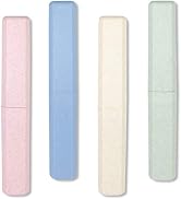 4 Packs Portable Travel Toothbrush Case