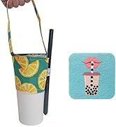 Portable Beverage Cup Foldable Holder Carrier, Tainada Reusable Drink Sleeve Handle Carry Strap f...