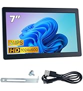 Hosyond 7 Inches USB C Mini Monitor 1024x600 IPS LCD Display Type C Secondary Screen for PC Lapto...