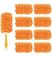 KEEPOW 8 Pack Reusable Duster Refill Compatible with Swiffer Hand Duster - 360 Heavy Duty Dusters...
