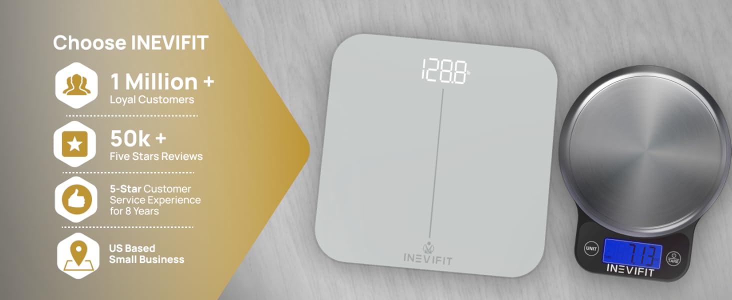 INEVIFIT Premium Bathroom Scale - I-SS001S - Premium A+