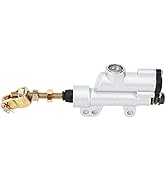 Universal Rear Brake Master Cylinder, Rear Foot Brake Hydraulic Master Cylinder Pump for Motorbik...