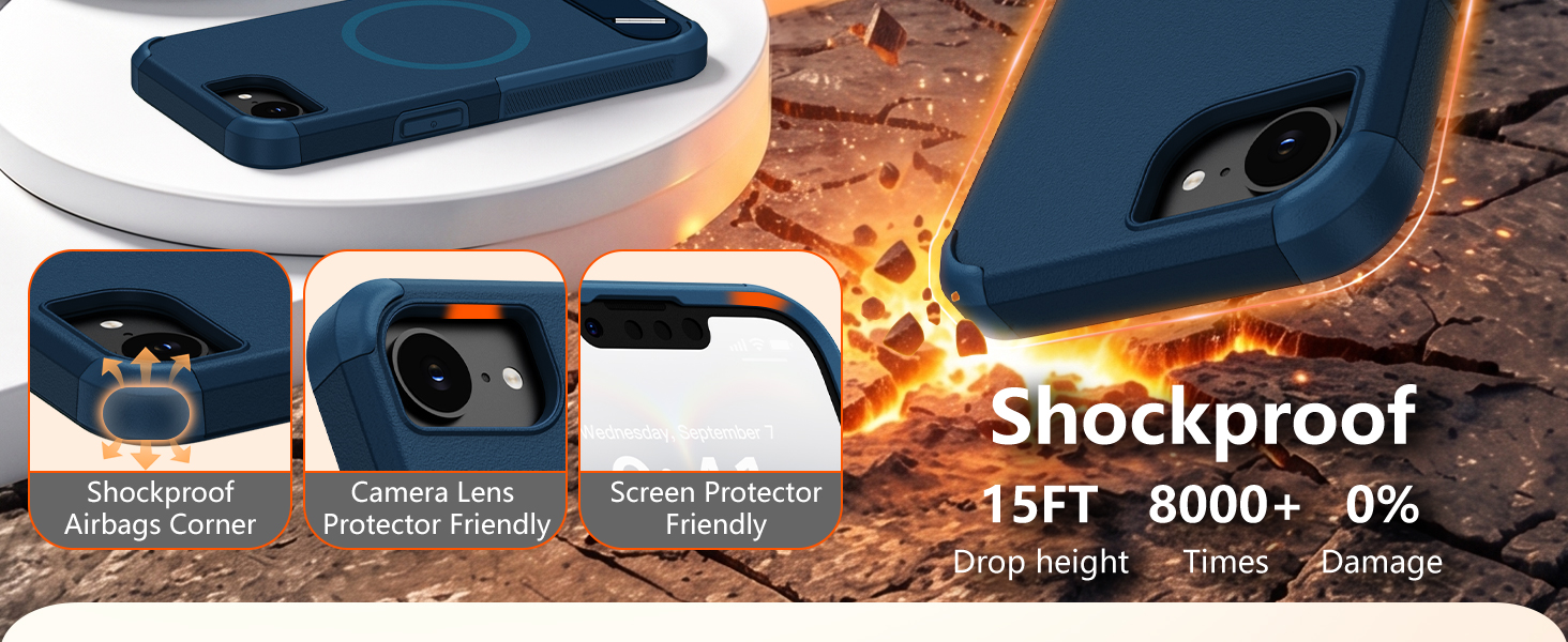 Military Grade Drop Protection Case for iPhone 16e / 17e