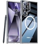 Falatong for Samsung Galaxy S24 Ultra Case, Non-Yellowing Technology, Magnetic Clear Cover for Ma...