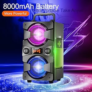 bluetooth_speakers_portable_wireless_with_radio_lights_subwoofer_outdoor_home_party_karaoke_machine