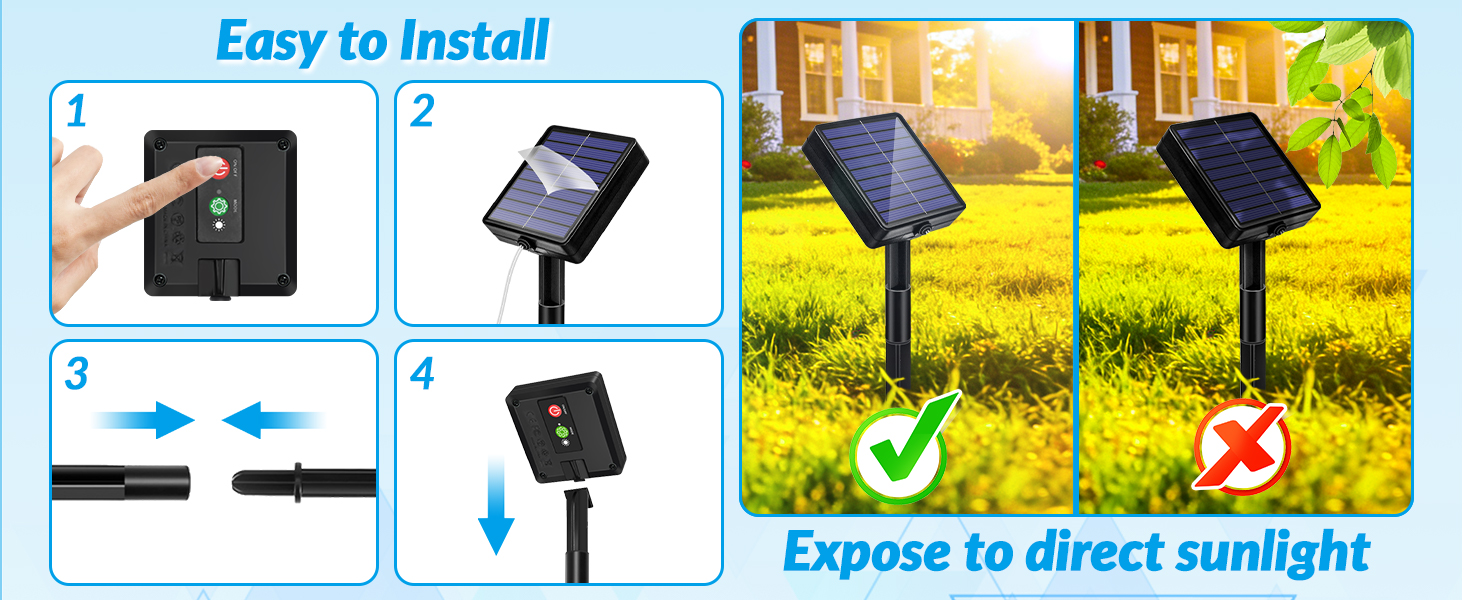 solar outdoor string lights