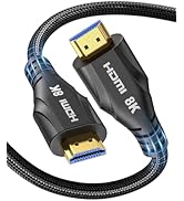 Cratree HDMI Cable 20FT Long - 8K HDMI 2.1 48Gbps Ultra High Speed HDMI Braided Cord,8K 60Hz 4K12...