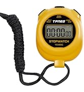 TPNEG Simple Stopwatch Timer - Easy to Use, Set Up, Read, and Carry - Large Display - On/Off, AAA...