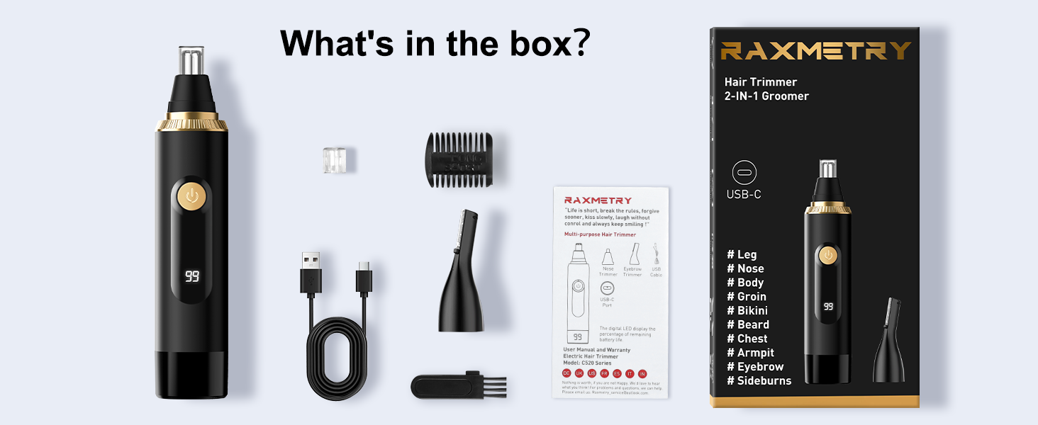 areyzin nose hair trimmer