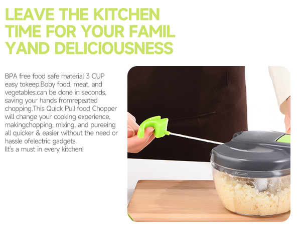  Manual Food Processor Vegetable Chopper