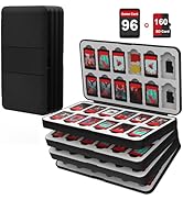 iPLYGAM Switch Game Case Holder for Nintendo Switch 2/OLED/Lite with 96 Cartridge Slots and 160 M...