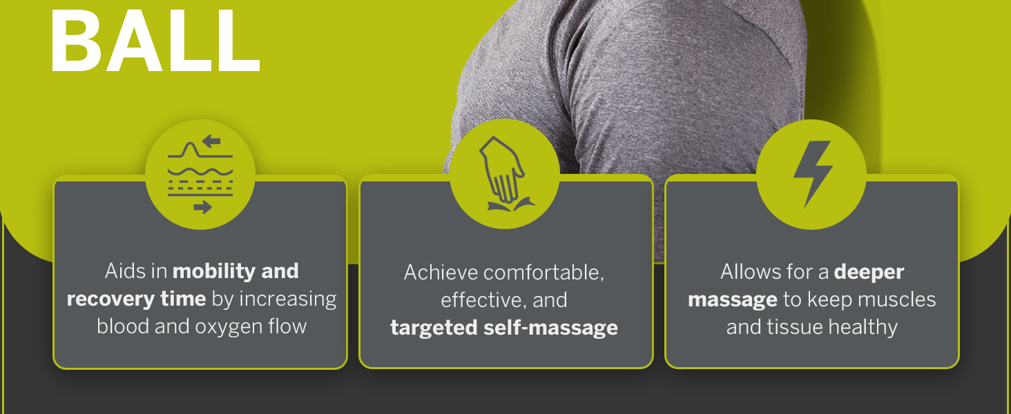 Aids in mobility &amp; recovery time; Achieve targeted self-massage; Allows for deeper massage