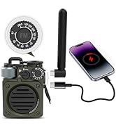 Muzen Upgraded Wild Mini 3.0 Outdoor Portable Wireless Bluetooth Speaker with FM Radio, Phone Cha...