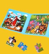 LovesTown Magnetic Puzzles for Toddlers, Travel Puzzle for Kids, Magnetic Puzzle Book for Boys an...