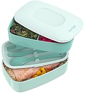 Bentgo Classic - All-in-One Lunch Box - Modern Bento-Style Design Includes 2 Stackable Containers...