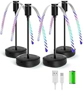 Edvision 4 Pack Food Fan for Table, 2000mAh USB Powered Rechargeable Food Fan, Portable Fan with ...