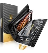 UNBREAKcable for iPhone 15 Pro Max Screen Protector [Quick-Installation Box] 3-Pack 9H+ Hardness ...