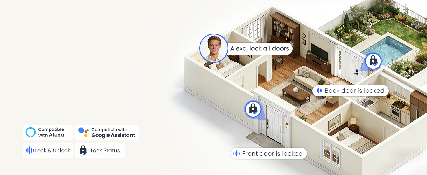 Compatible with Alexa &amp; Google Assistant